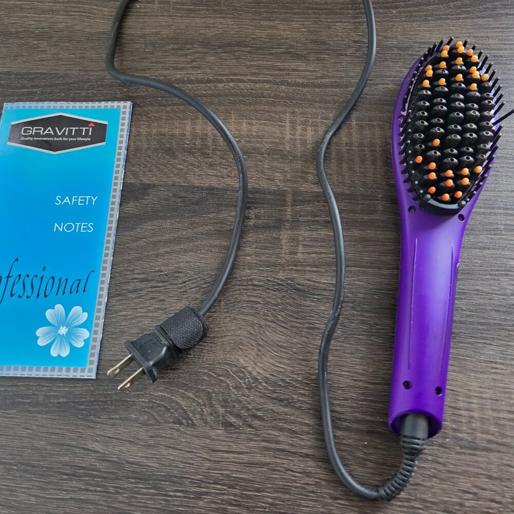 Gravitti Heated Hair Straightening Brush
